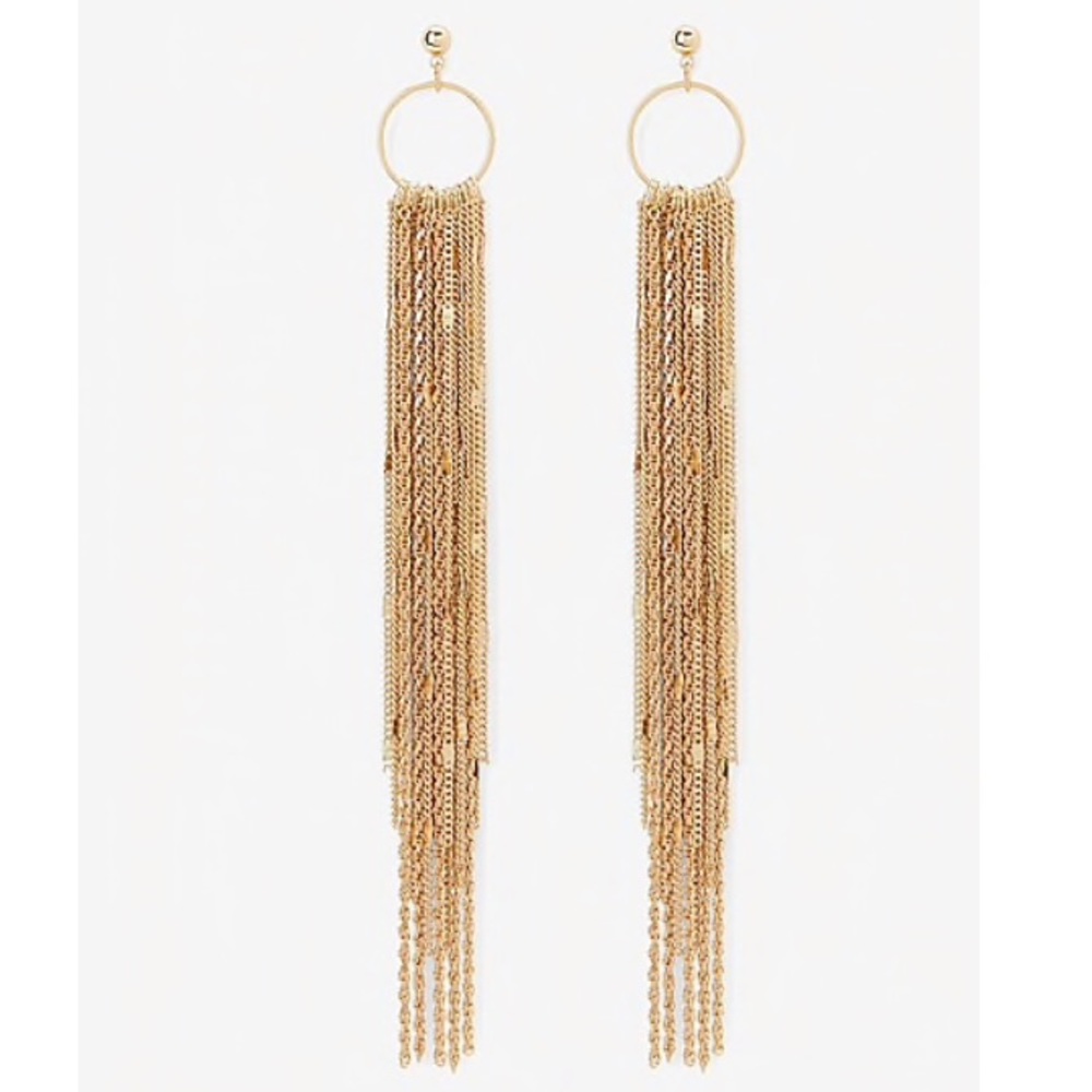 Express Layered Linear Chain Earrings